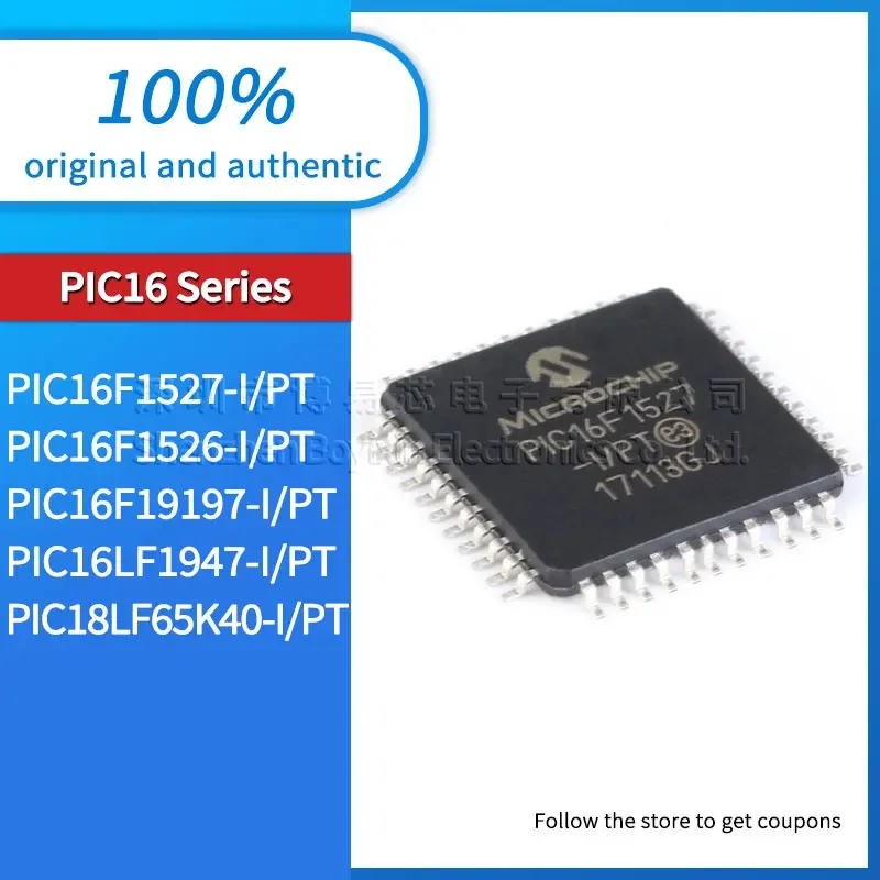 PIC16F1527 PIC16F19197 PIC16F1526 PIC16LF1947 PIC18LF65K40-I/PT original genuine LQFP