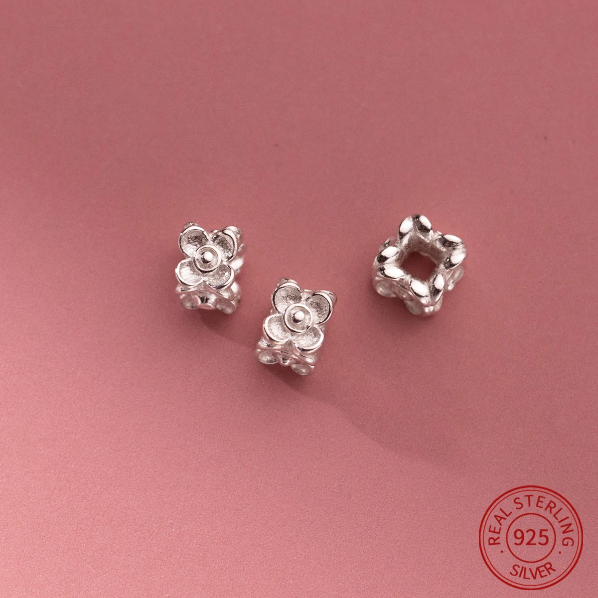 

Бусина-разделитель из серебра S925 пробы для изготовления браслетов, ювелирных изделий, фурнитура «сделай сам»