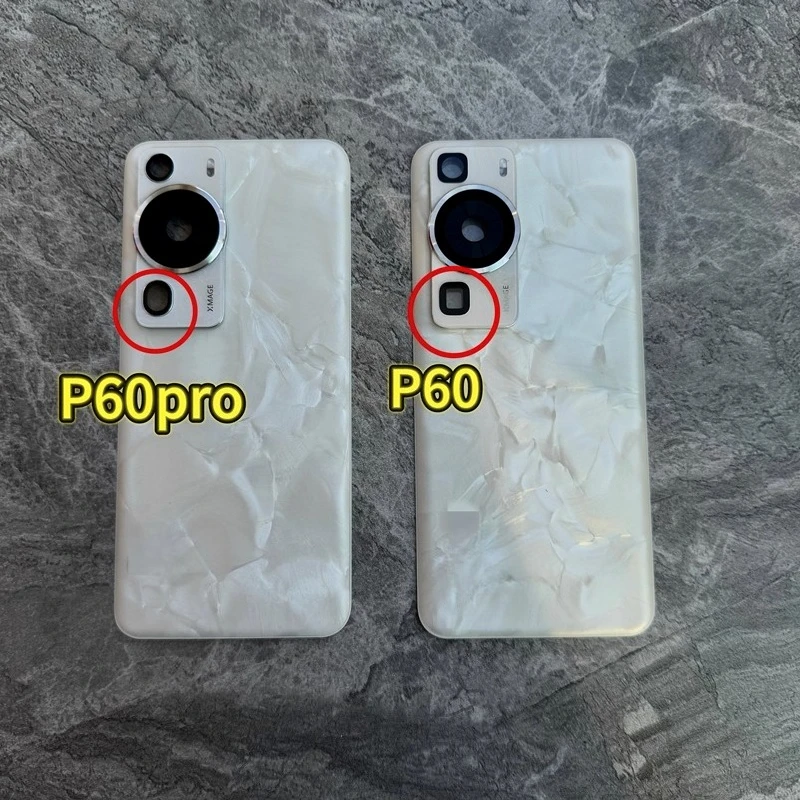 Фото Для Huawei P60 Pro задняя крышка MNA-AL00 MNA-LX9 замена крышки батарейного отсека с объективом камеры №1