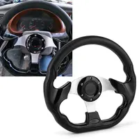 13" 320mm Car Steering Wheel Accessories Sport Drifting Universal Racing PU Leather Steering Wheel With Logo
