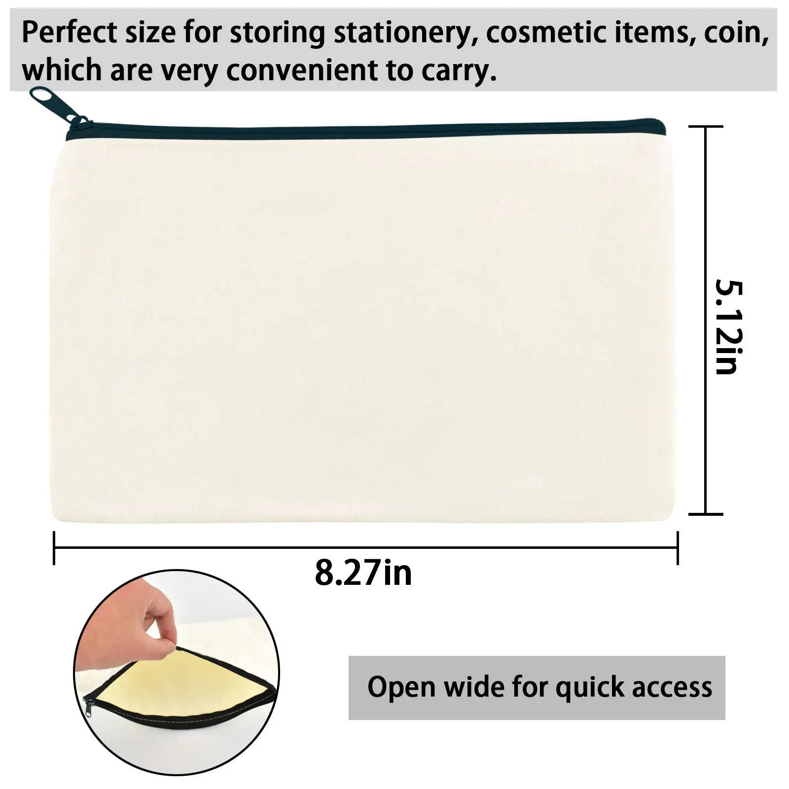 Универсальная сумка для карандашей пустая самостоятельного дизайна школьный