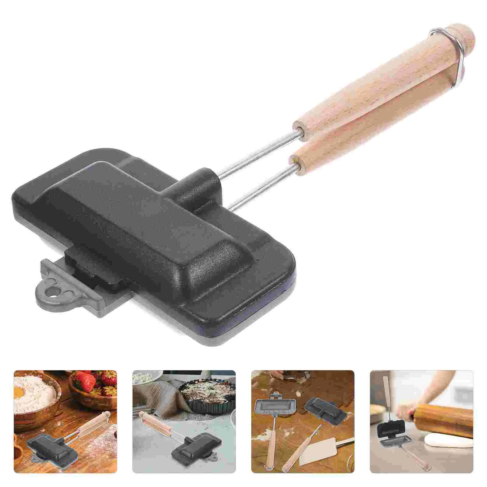 

Pan Sandwich Frying Maker Egg Sided Pans Steak Pancake Omelette Cooking Omelet Grill Double Molds Bread Baking Nonstick