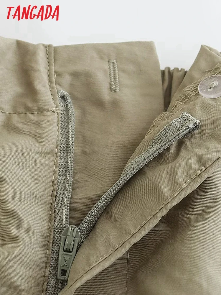Брюки Tangada женские плиссированные однотонные для бега винтажные свободные штаны
