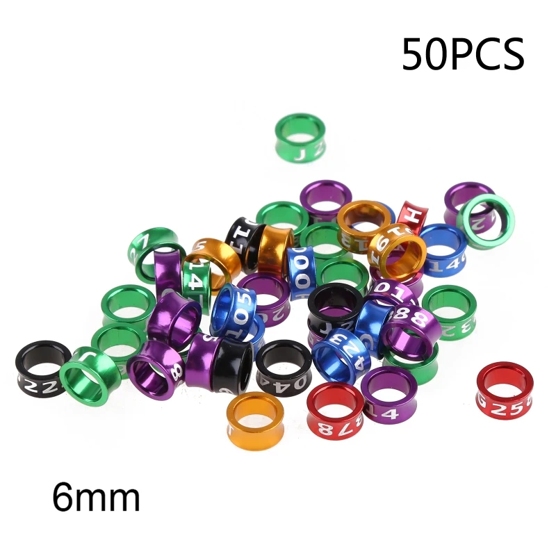 

2023 New 50 Pcs Mix Color Bird Foot Ring Bands Clip on Leg Rings for Pigeon Dove Chicks Bantam Quail Lovebirds Finch Small Sign