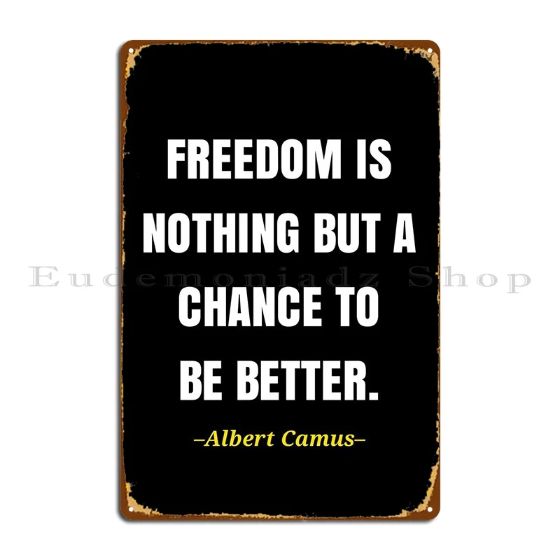 Металлический знак Альберта камуса, дизайн клуба, дизайнерский кинотеатр, оловянный знак, плакат