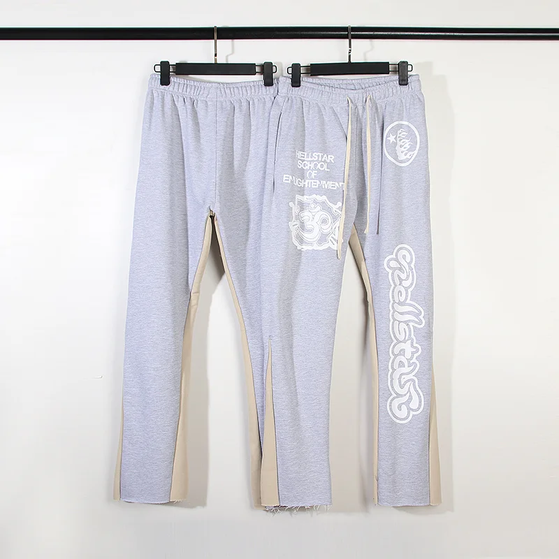 

Повседневные брюки Hellstar в винтажном стиле, с контрастными цветами, в стиле пэчворк