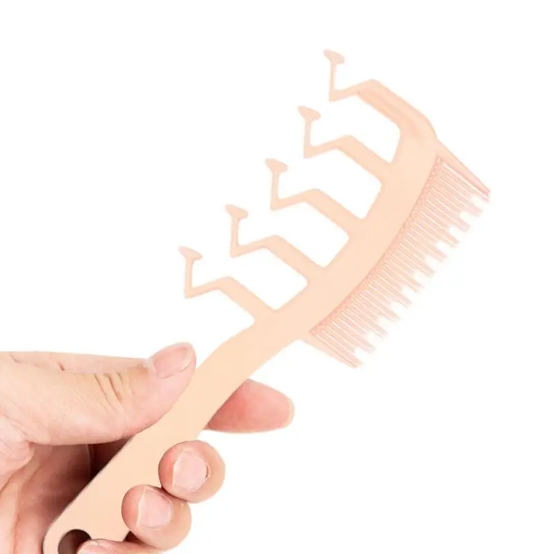 

Hair Parting Comb 3 In 1 Comb With Wide Fine Tooth Pin Tail Comfortable Handle Multipurpose Combs Wide Tooth Teasing Comb For