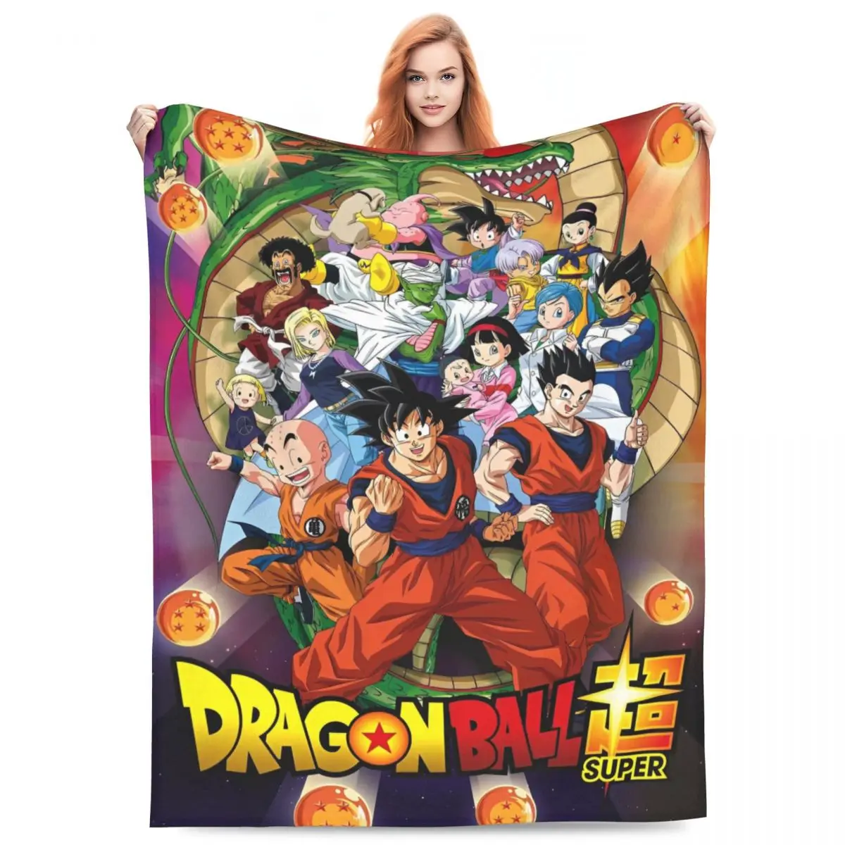 Мягкие одеяла в стиле аниме D-Dragons B-Balls плюшевое одеяло для путешествий забавное