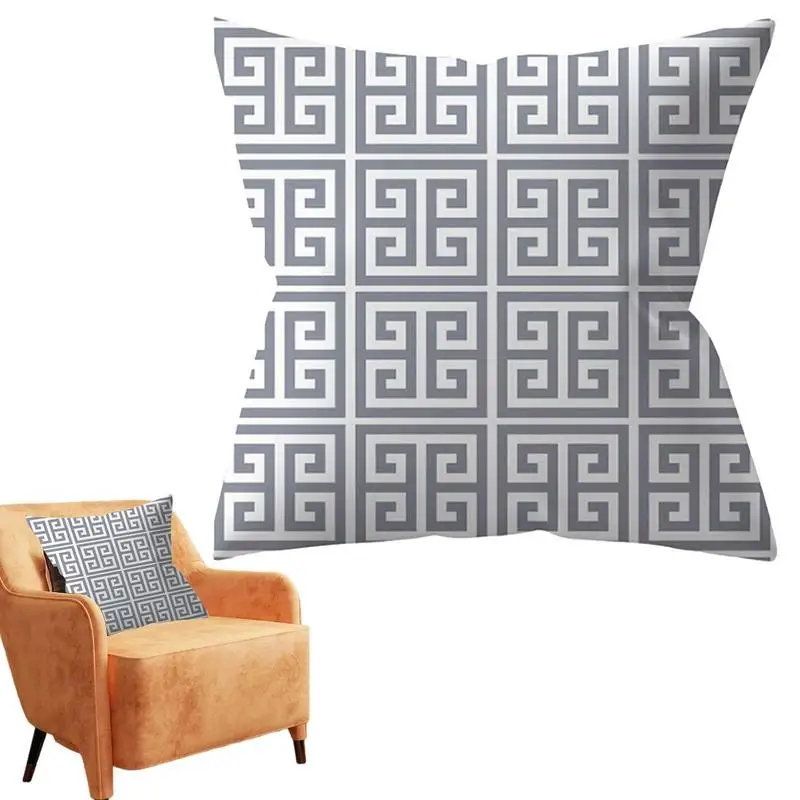 

Geometric Printed Pillowcase Decorative Pillowcase Square Polyester Pillow Cover Home Textile Decorative Pillow Cover 45cm45cm