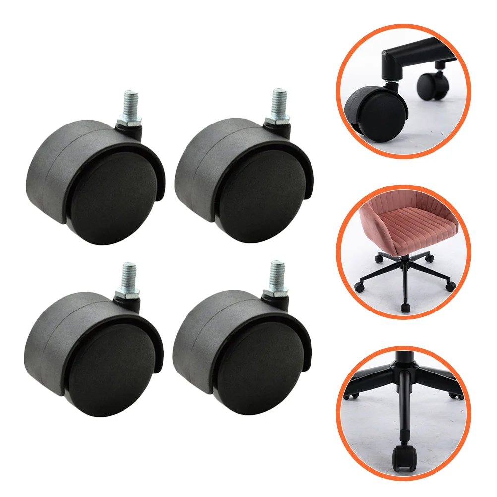 

Chair Wheels Casters Office Desk Replacement Gaming Caster Swivel Rotating Furniture Duty Rubber Carpetcomputer Heavy Rollers