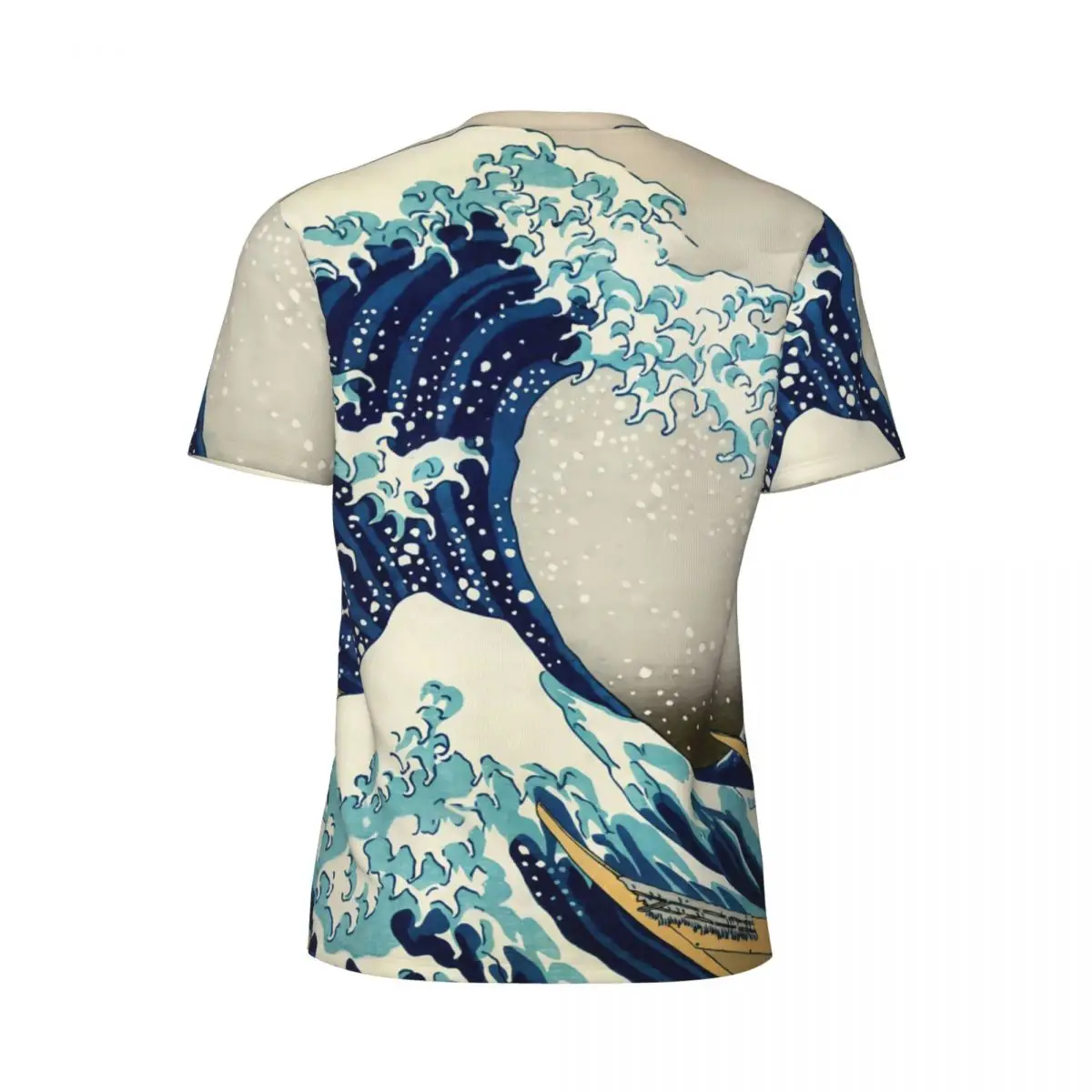 Футболка с принтом &quotВеликая волна&quot футболки для бега в стиле хиппи из