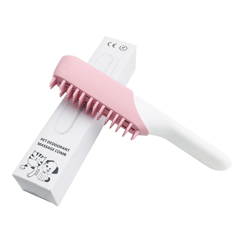 

Pet Odor Eliminator Brush Electric Generator Massage Comb Rechargeable Portable Handheld Dog Grooming Hair Removal Tool