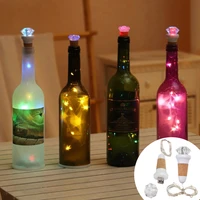 rgb wine bottle lights diycolorful led string light diamond fairy garland light usb powered bar christmas decoration night light