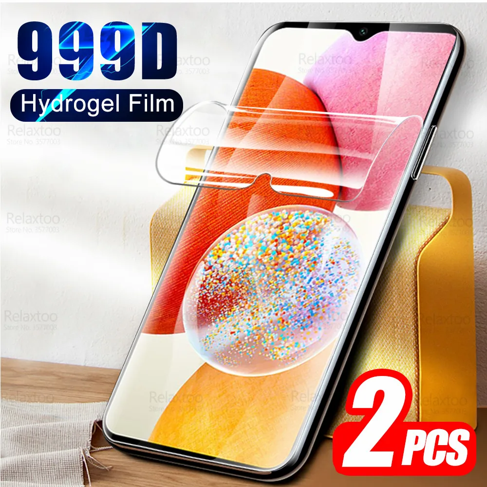 Изогнутая Защитная пленка для экрана Samsung Galaxy A14 A15 4G Гидрогелевая SamsungA14 A 14 15 SamsungA15