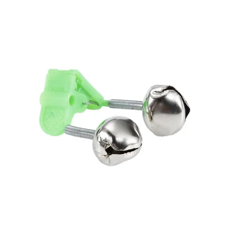 10 Pcs Fishing Bite Alarms Rod Bells Clamp Tip Clip Ring Green Accessory For Fresh Fisherman |