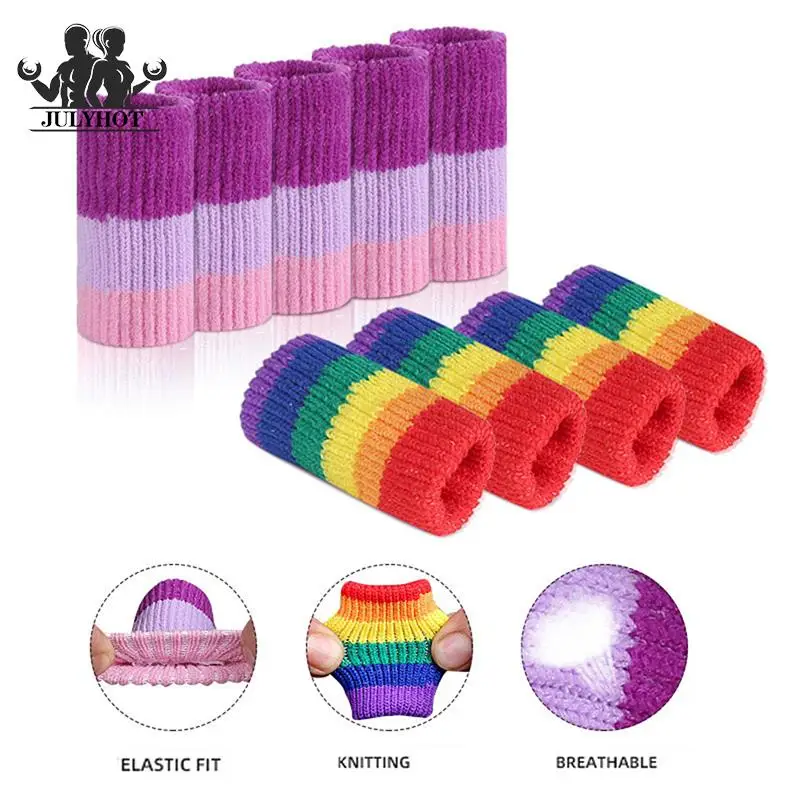

10Pcs Finger Brace Splint Sleeve For Basketball Volleyball Badminton Tennis Soft Comfortable Thumb Support Protector Cushion
