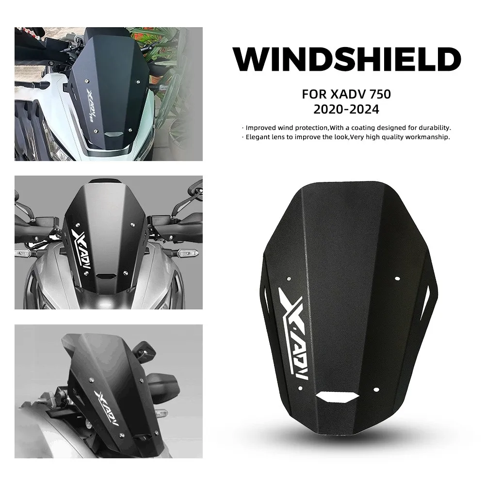 Фото Лобовое стекло мотоцикла для Honda XADV 750 X-ADV X ADV 750 2017 2018 2019 2020 2021 2022, ветрозащитный дефлектор, защита лобового стекла №1