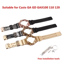 watch accessories pin buckle suitable for casio resin strap watch strap case for men and women g shock gd120 gd100 ga110
