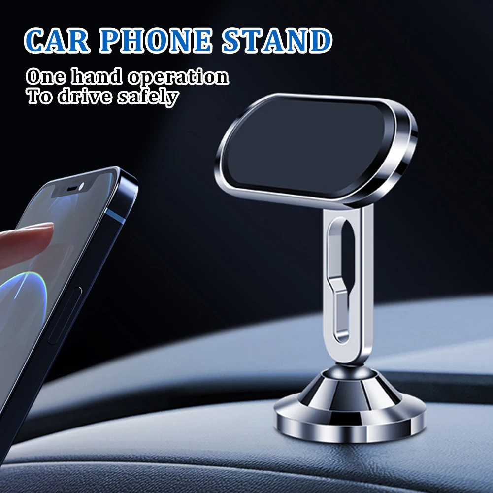 

1PCS Car Phone Holder Magnetic Phone Bracket Adjustable Ball Heads Dashboard Phone Stand Navigation Stand Auto Accessories