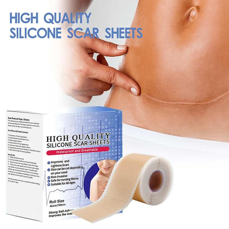 Силиконовые Пластыри Для Шрамов Безболезненная Ремонтная Лента Сечения C Keloid