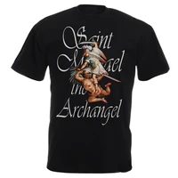 saint michael the archangel christian catolic t shirt 100 cotton short sleeve o neck casual t shirts loose top new size s 3xl