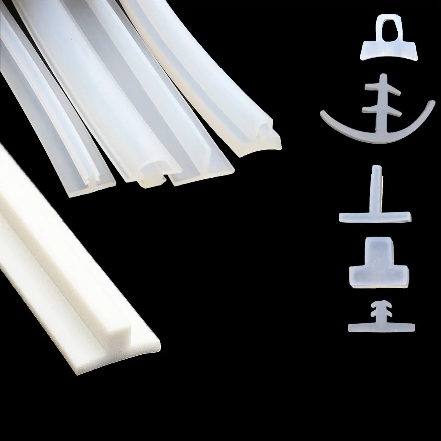 

T Shape Silicone Sealing Strip Rubber Weatherstrip Slit Strip T-type Ditch Cover Decorative Strips Waterproof Heat Resistant