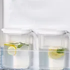 Пластиковая прозрачная бутылка для воды 1800 мл, плоский кувшин для холодной воды, стандартный термостойкий чайник для сока, льда, лимона, чая, холодильника