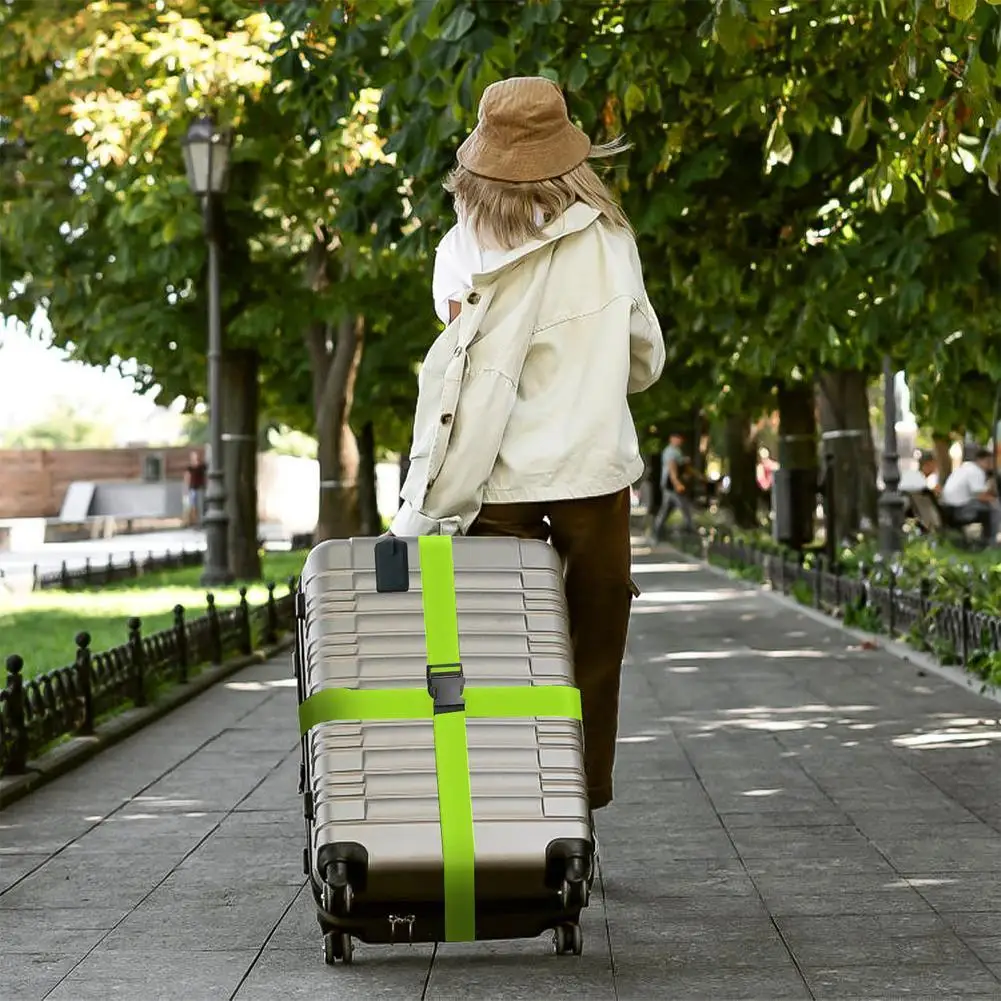 

Adjustable Luggage Strap Cross Belt Rope Packing Travel Suitcase Tear-resistant Baggage Belts Camping Bag Accessories dropship