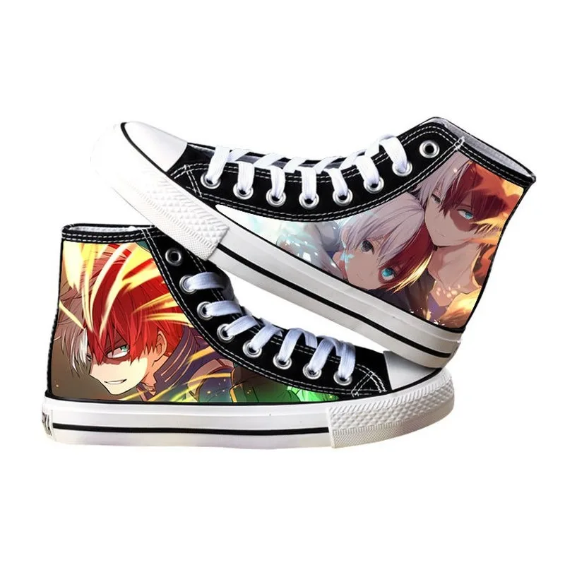 

Kawaii original cartoon High-top printed canvas shoes around anime characters ins trend Tokyo Corpse Children's gifts