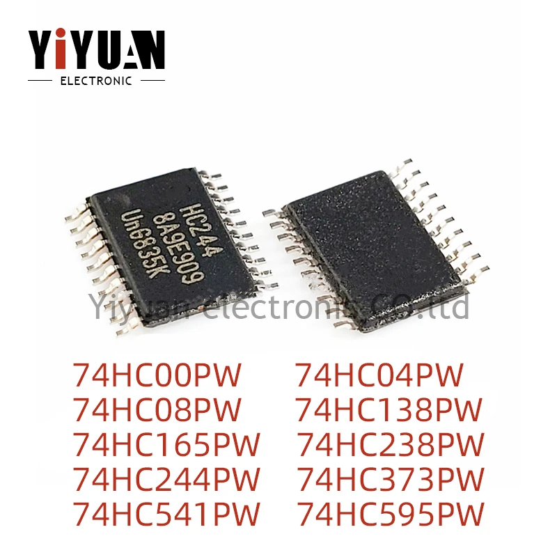 

10PCS NEW 74HC00PW 74HC04PW 74HC08PW 74HC138PW 74HC165PW 74HC238PW 74HC244PW 74HC373PW 74HC541PW 74HC595PW Logic chip