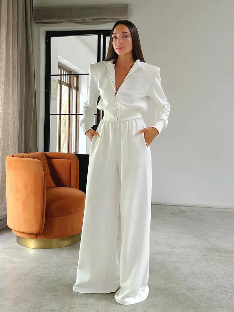 Aynaray женский однотонный спортивный костюм на зиму и весну 2024 комплект одежды