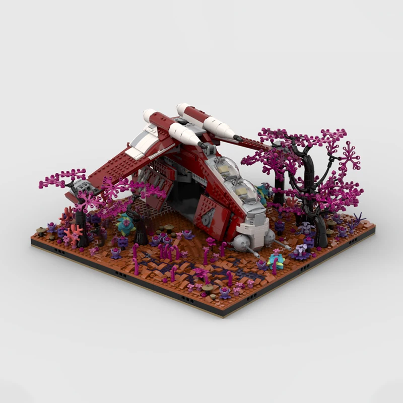 1204 шт. набор дисплеев Moc Diorama совместимый 75354 оружие корабля строительные блоки