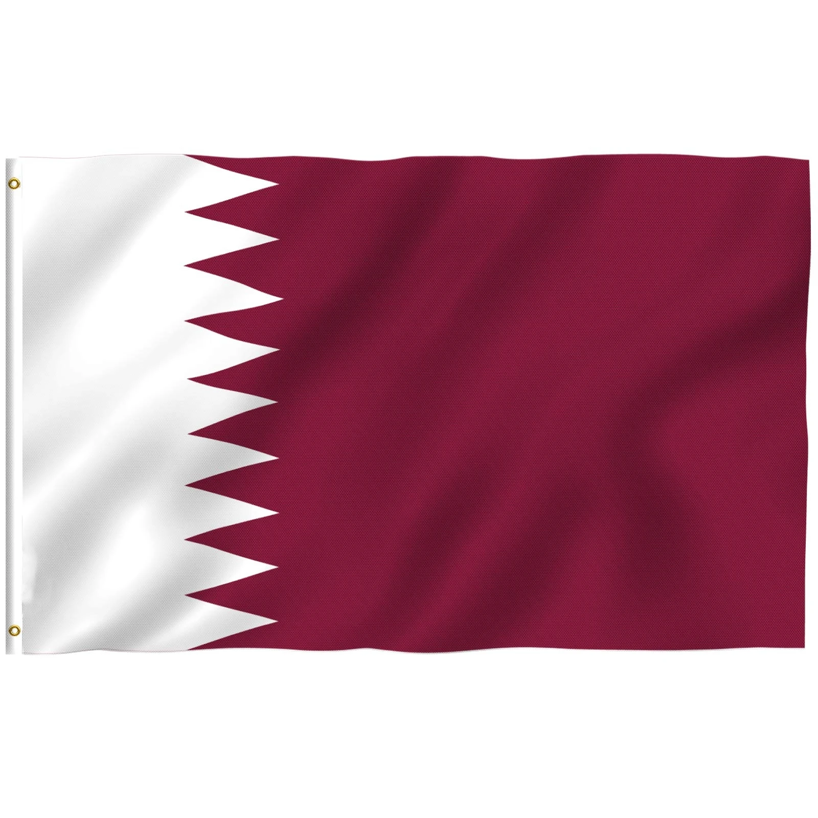 

Qatar Flag Double Stitched Country Flags Banners with Brass Grommets Qataris National Flag House Indoor Party Outdoor Decoration