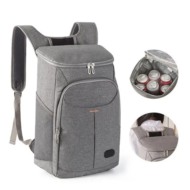 

Smooth Zipper Design Picnic Bag Folding Outdoor Ice Bag Portable Insulation Bag Multi-functional Picnic Bag Backpack Portable