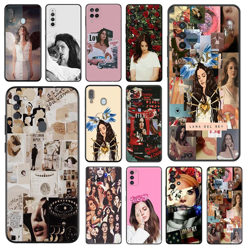 

Black Phone Case For Samsung M54 A03 A02 A01 A04 M30S M21 M31 M51 M32 M62 M22 M52 M23 M33 M53 M13 M11 M01 Lana Del Rey Cover