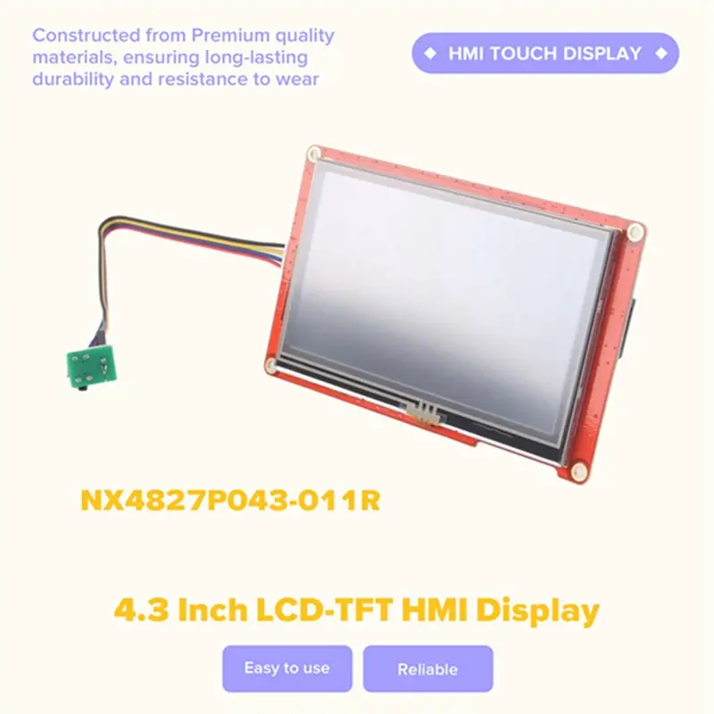 Фото 4X NX4827P043-011R 4,3-дюймовый ЖК-дисплей TFT HMI, интеллектуальный модуль с цветной сенсорной панелью RGB 65K и емкостным управлением №2