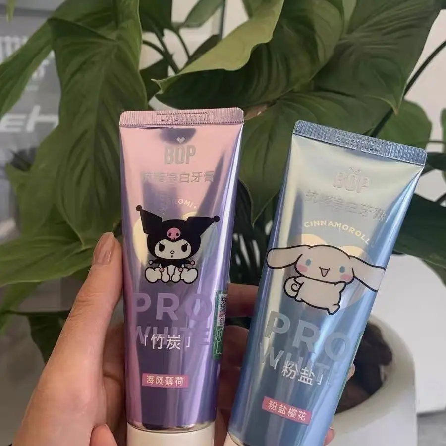 

Sanrio Kuromi Cinnamoroll Co Фирменная Зубная паста отбеливающая желтая отбеливающая дышащая зубная паста для мужчин и женщин