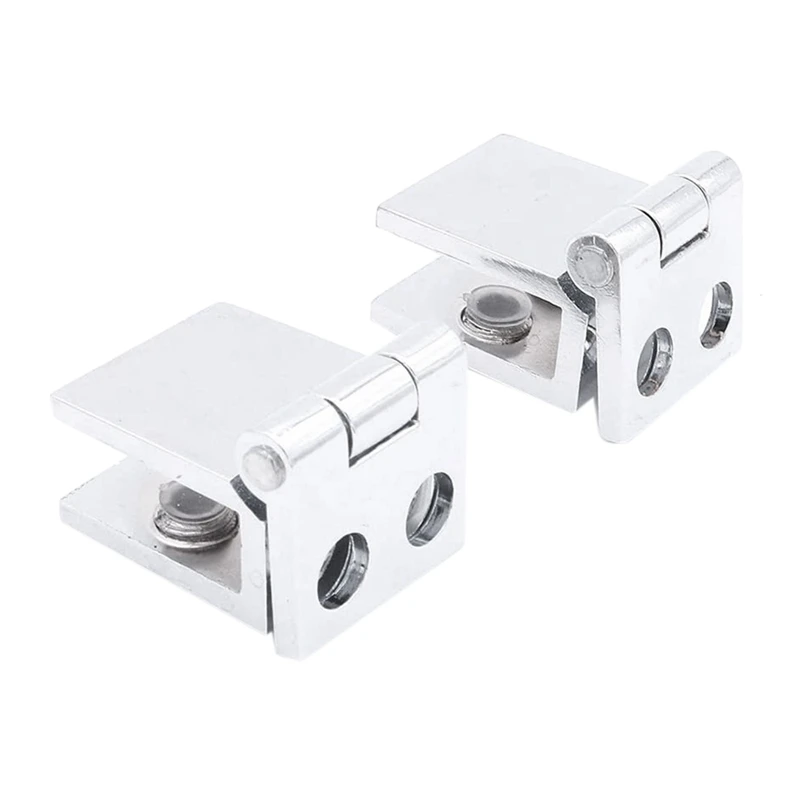 Набор из 8 петель для стеклянных дверей регулируемый прямоугольный зажим 5-8 мм