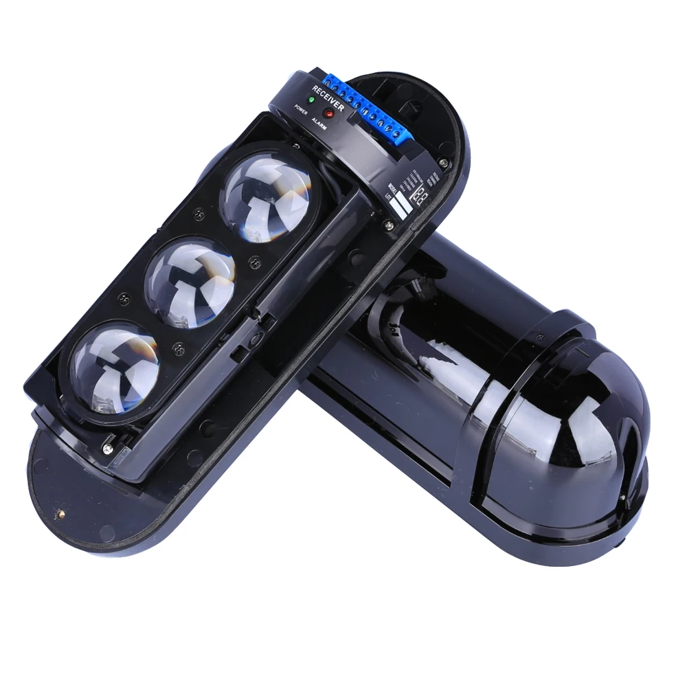 100m outdoor detect distance 3 beam 8 channel frequency active infrared detector