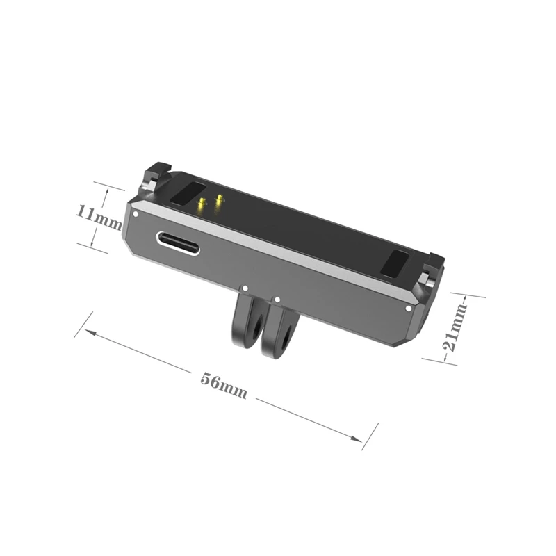 Алюминиевое быстроразъемное крепление для Insta360 Go3 с интерфейсом Type-C магнитные