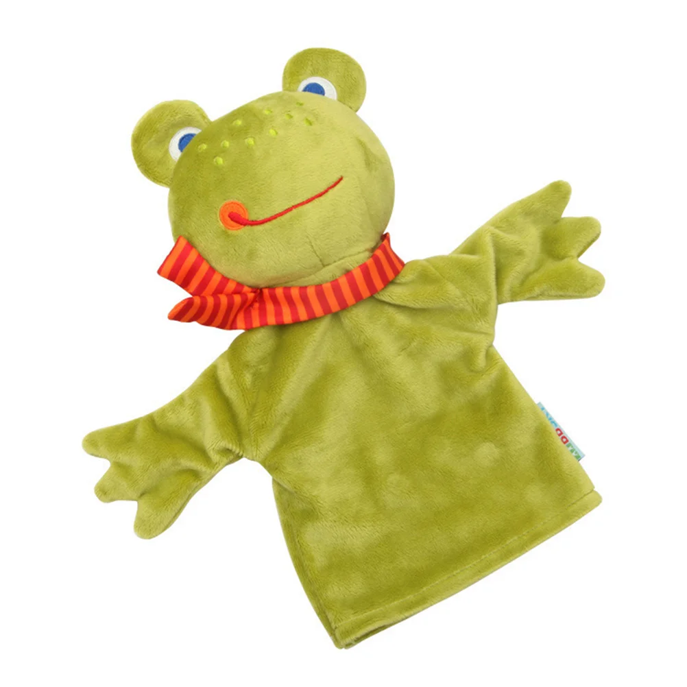 

Animal Toy Hand Puppet Gloves Plush Pretend Kids Interactive Family Play Stuffed Finger Frog Storytelling Puppets Duck Soft