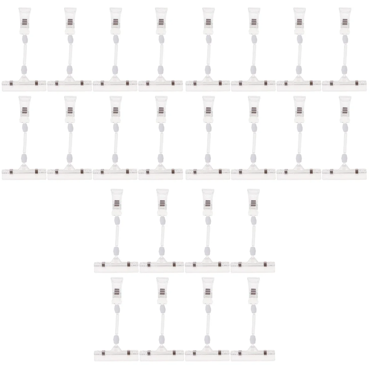 

24 Pcs Advertising Clamps Commodity Price Clamps Supermarket Price Tag Display Clips (As Shown)