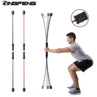 shoulder tube exercise bar fitness training springback bars strength training bars detachable training stick core strength