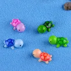 Миниатюрные фигурки мини-черепахи, 10 шт., кукольный домик, бонсай, садовый микро-ландшафтный декор, сказочный сад, миниатюрные украшения для дома