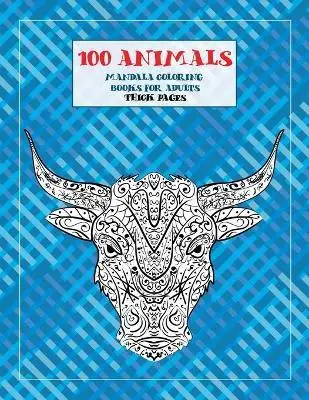 

Книжки-раскраски Мандала для взрослых толстые страницы-100 животных