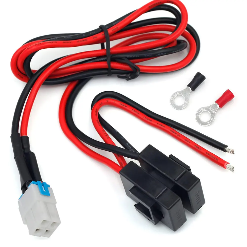 Фото 4-контактный кабель питания постоянного тока 12AWG для радио Yaesu FT-450D FT-891 Kenwood TS-480 TS-590SG TS-890s Icom IC-7000 IC-7200 IC-7600 №1
