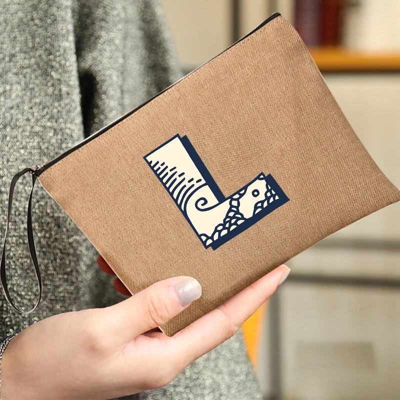 

Женский Органайзер, косметичка с волнистыми буквами, широкий выбор цветов и дизайнов, косметичка для путешествий, несессер, сумка для туале...