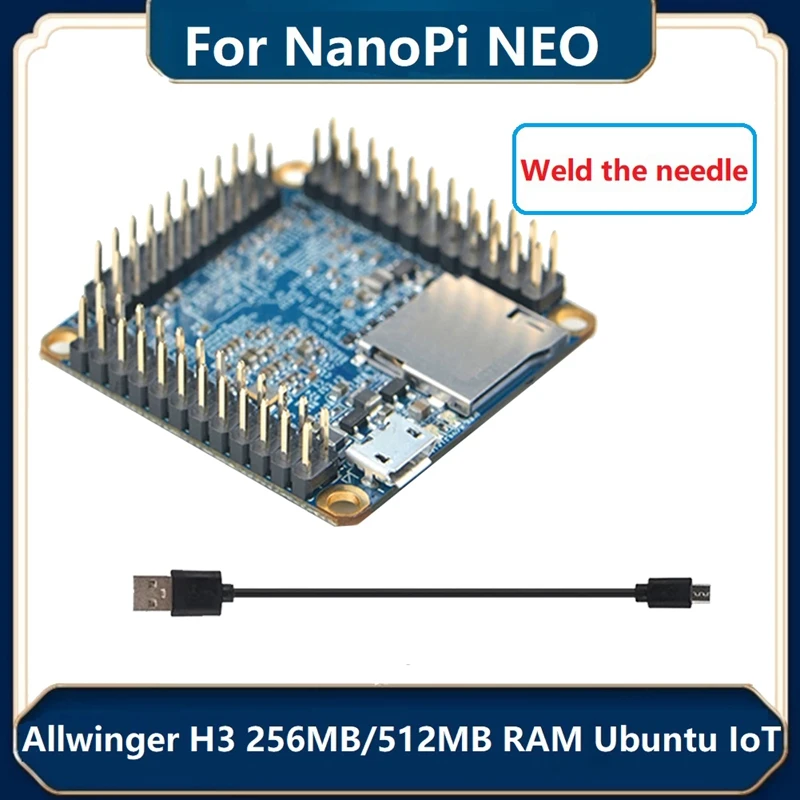 Nanopi NEO Core Allwinger H3 четырехъядерная плата Ubuntu макетная 256 МБ + 4G с микро-USB линейным