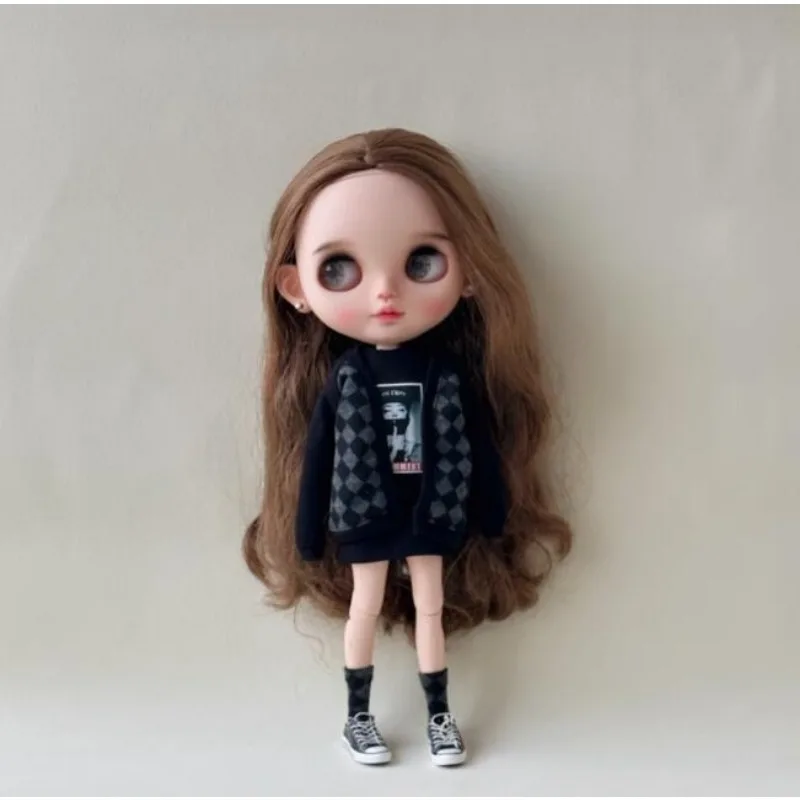 BBIKG342 New styles Customized Doll pink clothes tshirt hoodies pants for your bb fr ob24 ob27 pp liccaa blythee dolls