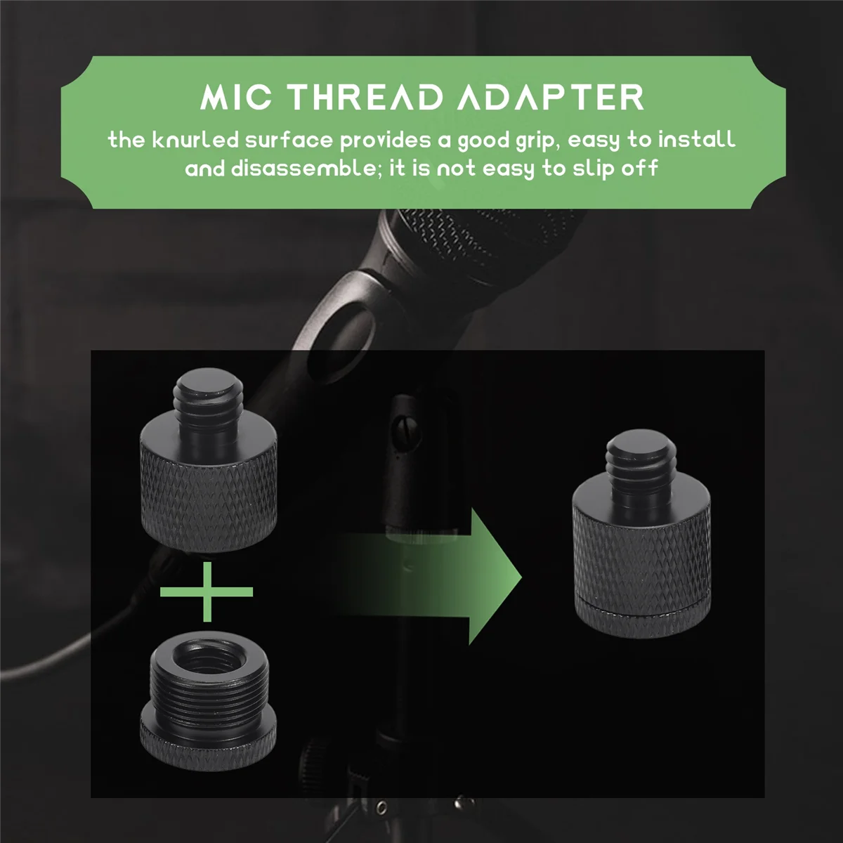 8 шт. набор адаптеров для резьбы микрофона 5/8 гнездо до 3/8 штекер и винтовой